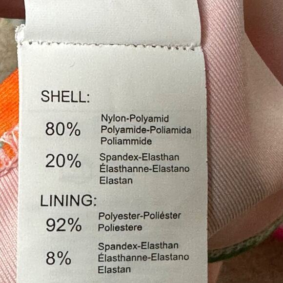 Cupshe Women’s 2PC Bikini Swimsuit Small Orange Top Floral Bottoms Swimwear - Picture 6 of 8